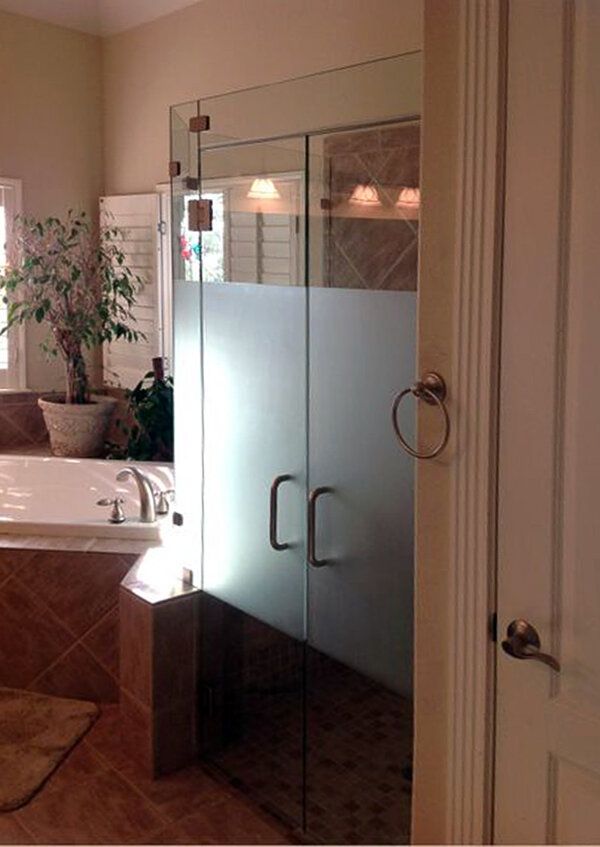 Custom shower door