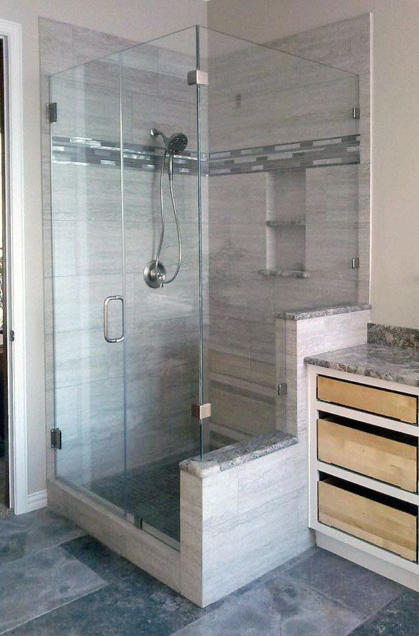 A clean shower area