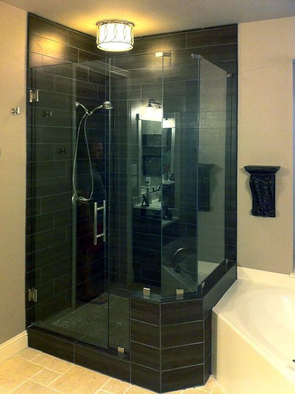 Separate shower area
