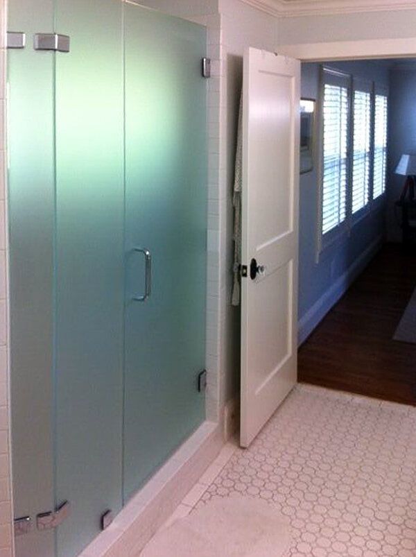 Shower door specialty glass 04 frameless inline etched dallas